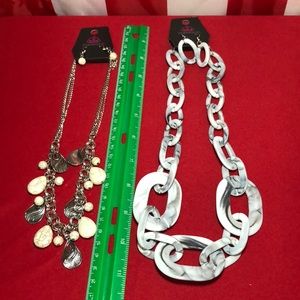 Necklaces and matching earrings